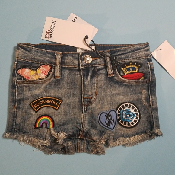 Hudson Jeans Other - NWT Girls Hudson Jean Shorts with Patches